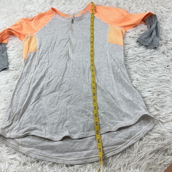 Lululemon Spincity Long Sleeve Heathered Polar Cream Creamsicle - Picture 3 of 6